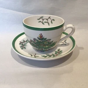 Spode Taza y Platillo Árbol de Navidad S3324 Juego de 2 Piezas (varios disponibles) COMO NUEVO - Imagen 1 de 2