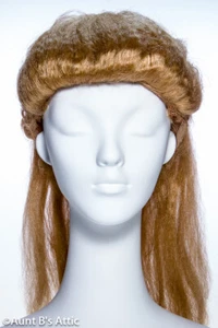 Peluca Niño Cuento de Hadas Belle Beauty Teniente Rojizo Br Disfraz de Cabello Sintético Peluca - Imagen 1 de 3