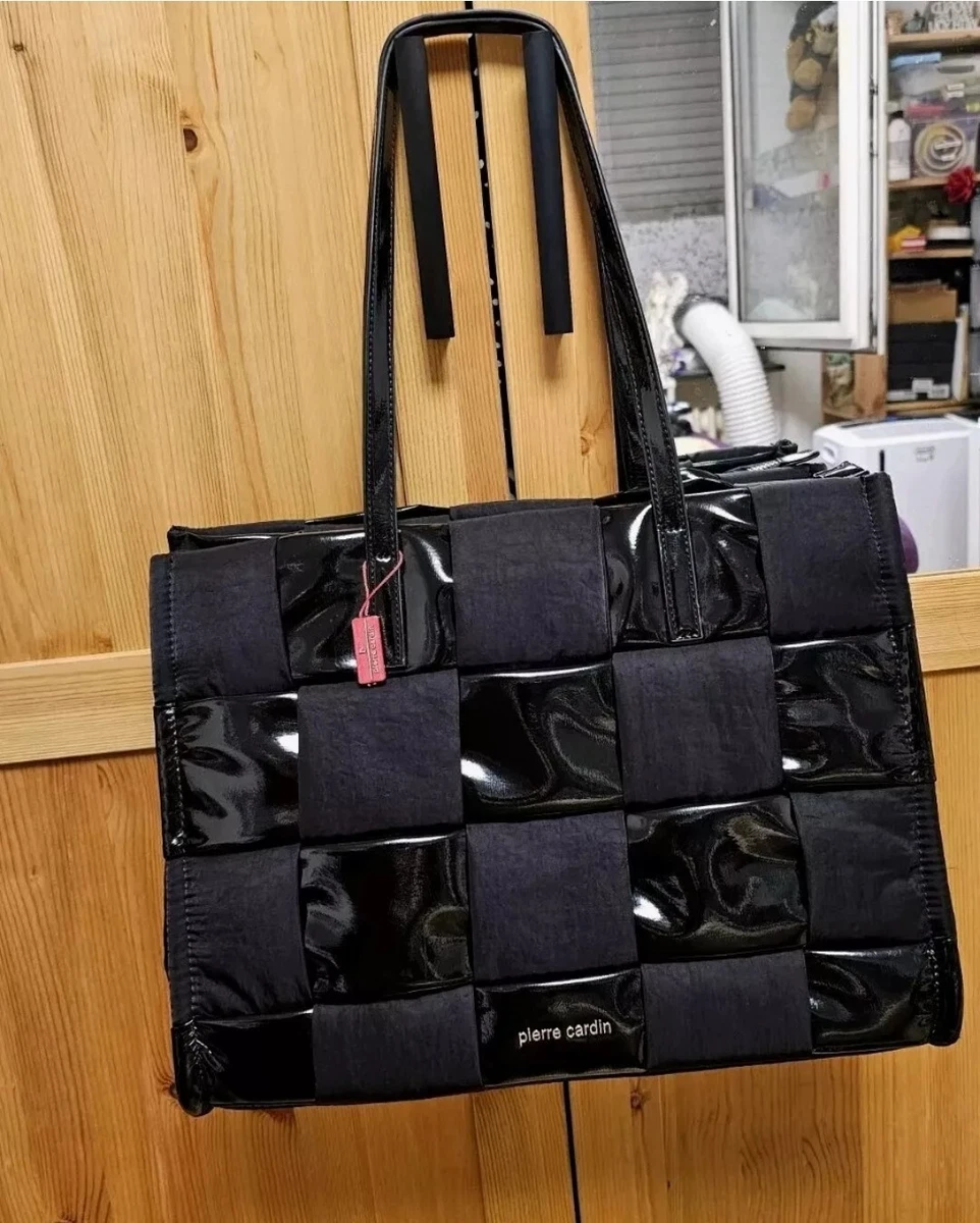 Pierre Cardin Damentasche Aus Echtem Italienischem Leder – Elegante Shopper Mit Reißverschlusstasche, 34x32x15 Cm