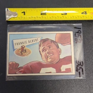 Frankie Albert 1952 Bowman #5 Pequeño Vintage NFL Fútbol San Francisco 49ers - Imagen 1 de 3