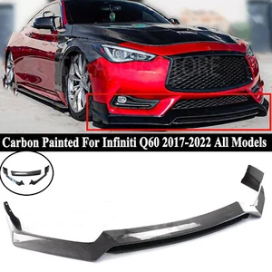 For Infiniti Q60 2017-2022 Painted Carbon RS Style Front Bumper Lip Splitter Kit - Bild 1 von 11