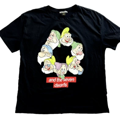 Camiseta Disney Zara Talla XL 7 Enanos Negra Foto 1 de 4