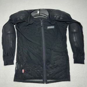 Bohn Body Armor Jacke Herren Large schwarz mit Pads USA Nylon Bikerjacke - Bild 1 von 13