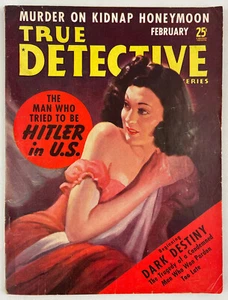 True Detective Mysteries, February 1940, Vintage True Crime Stories, Pulp - Picture 1 of 6