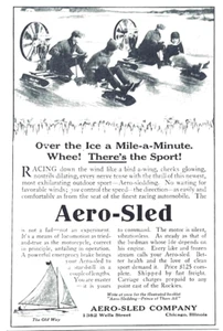 Aero-Sled Co Ad 1915 Chicago über dem Eis eine Meile eine Minute - Bild 1 von 1