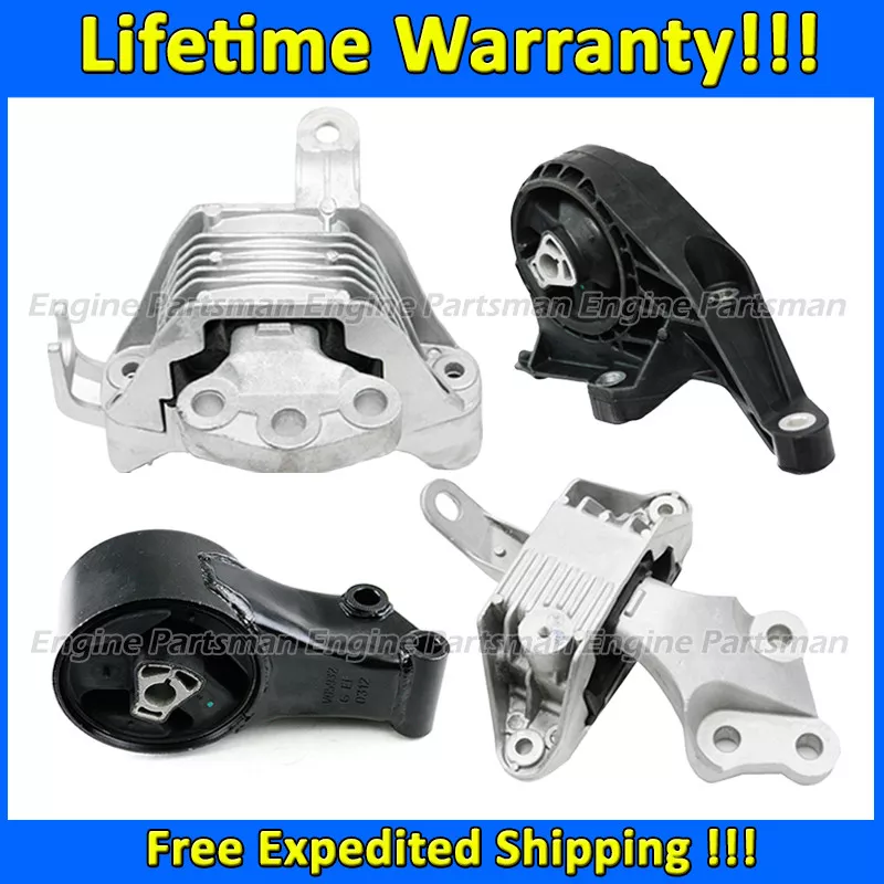 K2209 Motor & Transmission Mount Set 4pc For 2011-2015 Chevrolet Cruze 1.4L AUTO - Image 1 of 1