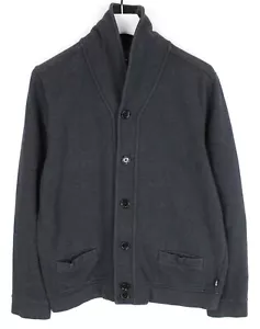 Hugo Boss Orani 03 Slim Fit Sweatshirt Herren XL Geknöpft Taschen Grau Meliert - Bild 1 von 9