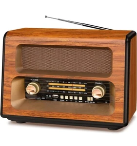 PRUNUS J-199 Large Vintage Radio Bluetooth, AM FM Radio Shortwave, L - Picture 1 of 7
