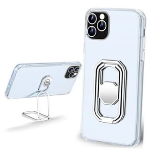 for Case with Metal Stand, Phone Case with Double Ring iPhone 11 Pro Max Clear - Picture 1 of 7