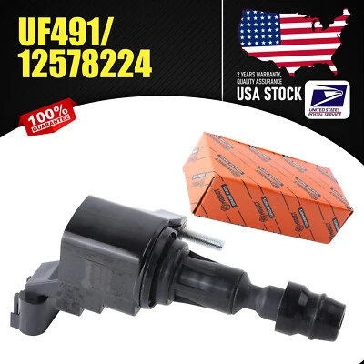 Set of 1 OEM Ignition Coil UF491 For 2012-14 Chevrolet Orlando 2.4L L4 12578224 - Image 1 of 4