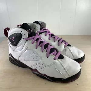 Nike Air Jordan 7 White Basketball Shoes Sneakers (442960-127) Girls Size 9.5Y - Picture 1 of 9