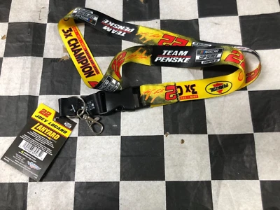 Joey Legano #22 NASCAR 2018 2022 & 2024 Cup Series 3x Champion Lanyard/Key Chain - Image 1 of 4