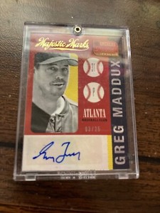 Greg Maddux 2013 Panini America's Pastime MAJESTIC MARKS AUTOGRAPH #03/25
