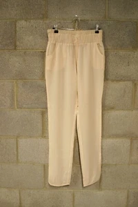 manning cartell beige-peach sheer/lightweight silk pants…size 8…vgc... - Picture 1 of 4
