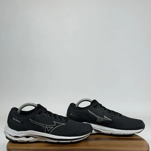 Womens Mizuno Wave Inspire 18 Black Athletic Running Sneakers Shoes Size 9.5 M - Picture 1 of 9