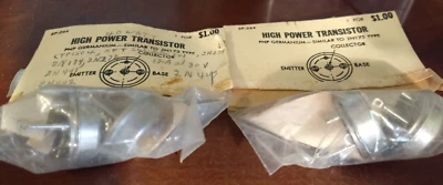 4- Radio 2N173 High Power Transistor NOS Repair Parts PNP Geranium Semiconductor - Image 1 of 4