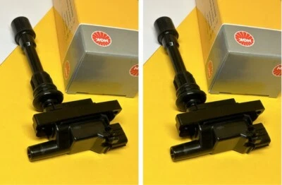 Ignition coils x 2 for Mazda CP PREMACY 1.8L 01-02 FP NGK 2 Yr Wty - Image 1 of 4