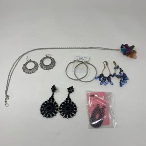 Elegant Black and Silver Jewelry Set - Picture 1 of 7
