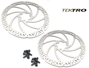 2 X TEKTRO BRAKE DISC ROTORS Bicycle bike Tektro 180mm disc rotors TR180-24 disc - Picture 1 of 1