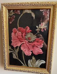 Handgewebte Leinwand gerahmt Wandkunst Hängedeko Stickerei Geschenk 12 x 9,6 Zoll - Bild 1 von 3