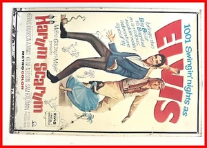 Letrero de metal Harum Scarum original de Elvis Presley raro vintage - 17,25" X 11,5" - Imagen 1 de 5