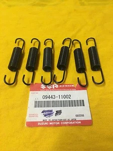 NOS Suzuki exhaust pipe springs (QTY 6) RM,TM,TS,125,250,370,AHRMA 09443-11002 - Foto 1 di 2