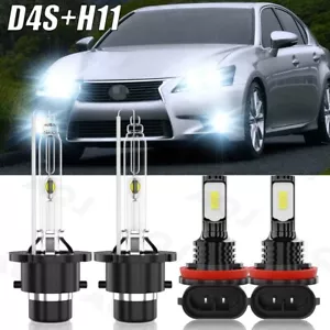 For 2013-2015 Lexus GS350 GS450h LED HID Xenon Headlight Bulb Hi Lo Fog Light - Picture 1 of 17