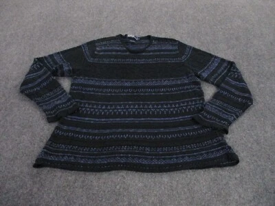 Polo Ralph Lauren Suéter Adulto L L Listrado Azul Linho Asteca Ocidental Casual Feminino - Imagem 1 de 4