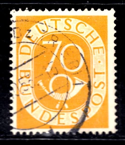 Bund 136, 70 Pf. Posthorn, gestempelt - Bild 1 von 1