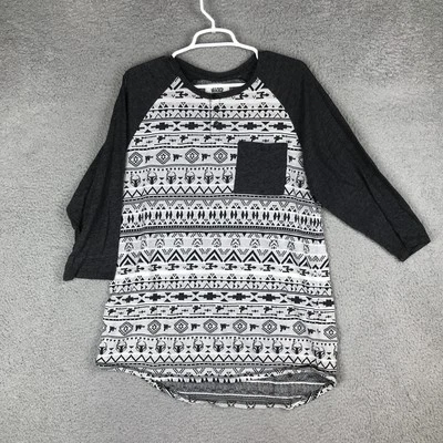 Camisa masculina Star Wars On The Byas XL asteca raglan manga 3/4 bolso gráfico retrô - Imagem 1 de 4