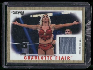 CHARLOTTE FLAIR 2017 Topps Heritage WWE Survivor Series autentico tappetino reliquia /199 - Foto 1 di 2