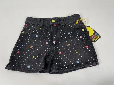 Pantalón Corto Pacman Justice Niñas Denim Mini Mamá Talla 10 Negro Foto 1 de 4