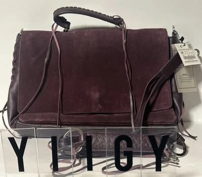 🐼💦 Zara 🐼💦 Cuero Gamuza Bandolera Bolso de mano 🐼 GB42 Foto 1 de 4