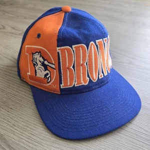 Vintage 90s Denver Broncos Starter Pro Line Tri Power Snapback Hat Wool Big Logo - Picture 1 of 11