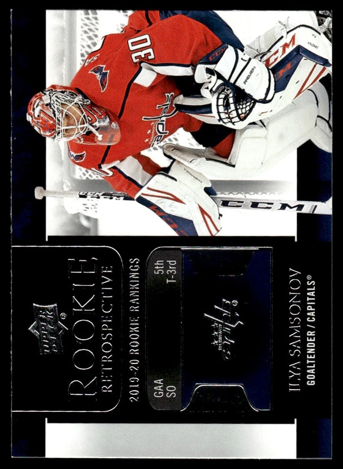 2020-21 Upper Deck Rookie Retrospective Ilya Samsonov Washington Capitals #RR-7 - Image 1 of 2