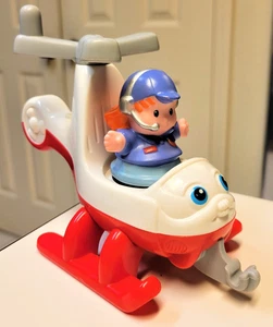 Fisher Price Little People Discovery Flugzeug Hubschrauber mit Pilot - Bild 1 von 3