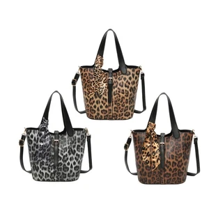 Leopard Print Ladies Bag in a Bag Women Large Tote Shoulder Handbag 9185 - Picture 1 of 16