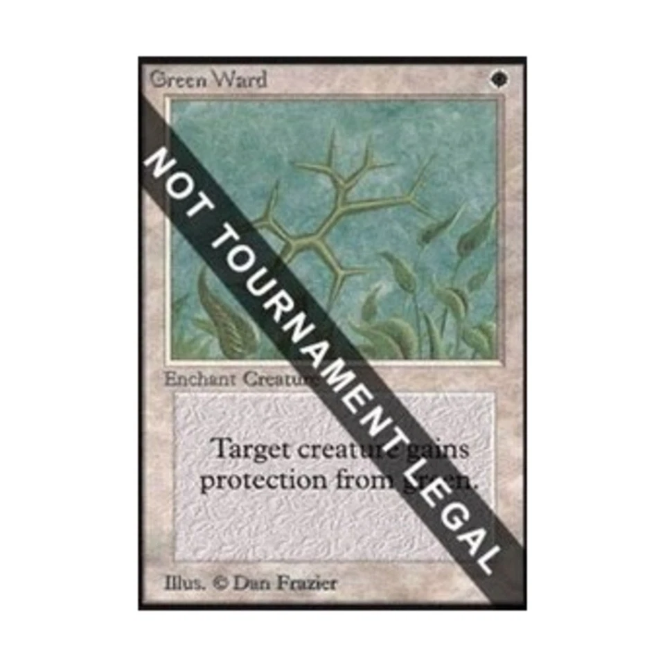 WOTC MtG Collector's Ed Green Ward (CE) (U) EX- - Image 1 of 1