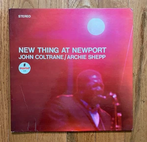 John Coltrane / Archie Shepp - New Thing at Newport LP Impulse! 1968 Pressing - Picture 1 of 7