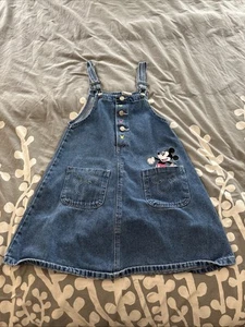 *~Mickey*~ Jumper*~14/16*~ Jean*~Mickey & Co*~100% Cotton*~Denim*~90’s*~ - Picture 1 of 9