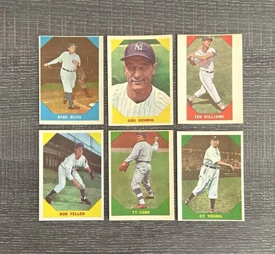 ПОЛНЫЙ НАБОР БЕЙСБОЛЬНЫХ КАРТОЧЕК 1960 FLEER 79/79 HOF'S STARS ОТ СРЕДНЕГО ДО ВЫСОКОГО КЛАССА - Изображение 1 из 4