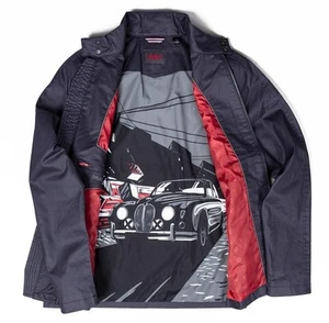 Jaguar Genuine Mens Heritage Zip Up Cotton Jacket Top Coat XL 109-114cm Chest - Picture 1 of 12