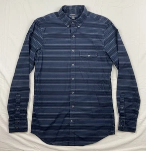 American Eagle Hemd Herren Medium Tall blau gestreift Button Down Freizeit Arbeitskleidung - Bild 1 von 8