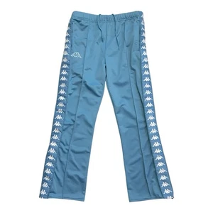 KAPPA TRACK PANTS SMALL S SWEATPANTS JOGGERS LOGO TAPE SOCCER FUTBOL VINTAGE Y2K - Picture 1 of 3