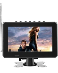 Portable Digital TV, 7In 1080P Portable LCD Mini Car TV Player - Picture 1 of 8