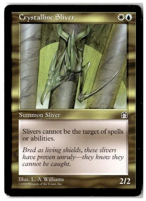 MTG Crystalline Sliver - Stronghold Moderately Played English - Image 1 of 2