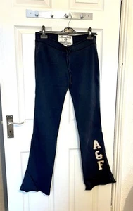 Abercrombie & Fitch Navy Low Rise Flared Sweatpants Size Small 6/8 - Picture 1 of 5