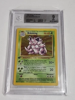 Pokémon TCG Nidoking Base Set 11/102 Holo Rare GERMAN Pokemon 1st Edition - Image 1 of 2