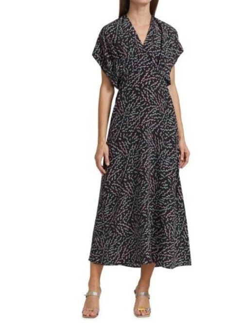 Vestido Rachel Comey Isarco Negro Multicolor Talla 6 Foto 1 de 4