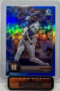 YORDAN ALVAREZ 2022 BOWMAN CHROME BLUE REFRACTOR 101/150 36 ASTROS - Picture 1 of 3